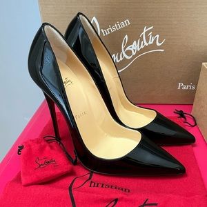 SOLD New Christian Louboutin So Kate Patent Leather Pumps size 37.5 - 120mm